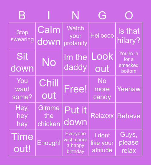 Mason Bingo Card