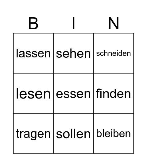 das Perfekt Bingo Card
