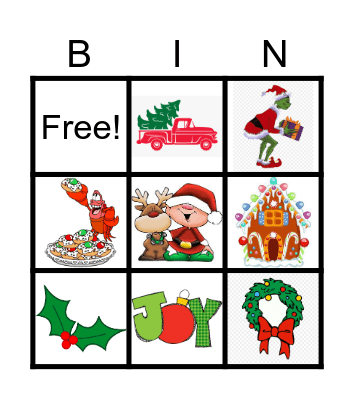 SSU Christmas Bingo Card