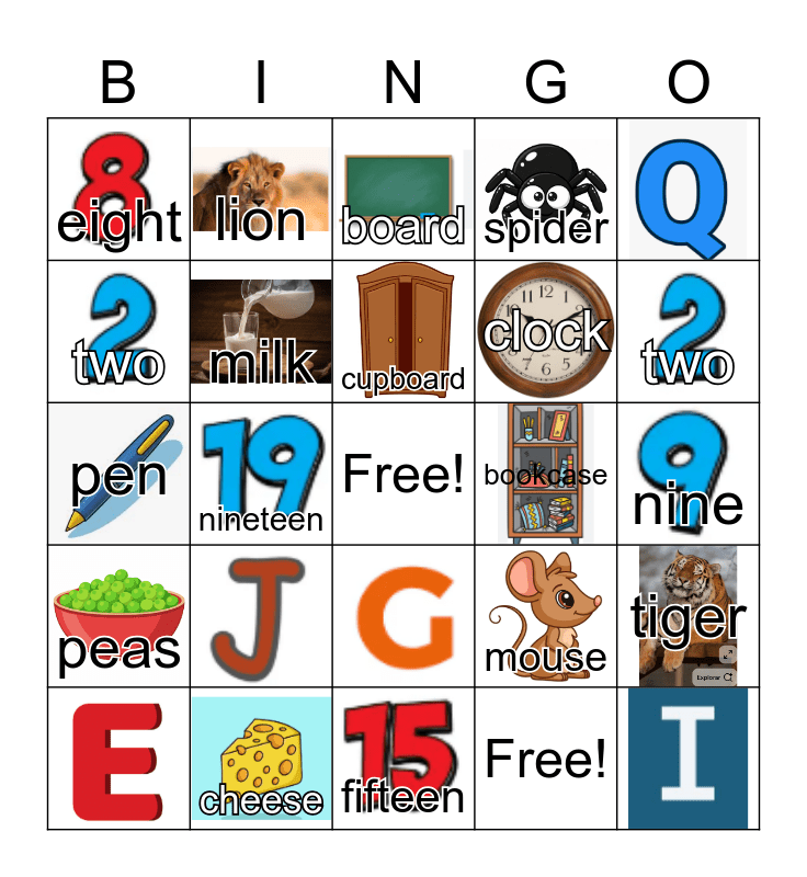 Units Revision 1-3 Bingo Card