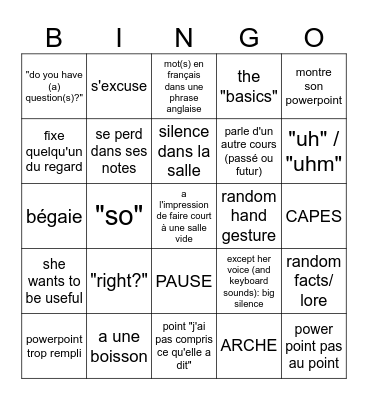 Moringo 2.0 Bingo Card