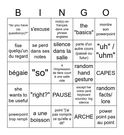 Moringo 2.0 Bingo Card