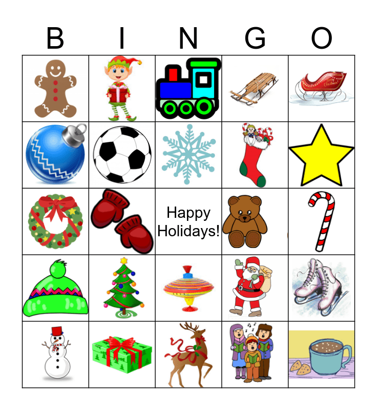 Happy Holidays Bingo! Bingo Card