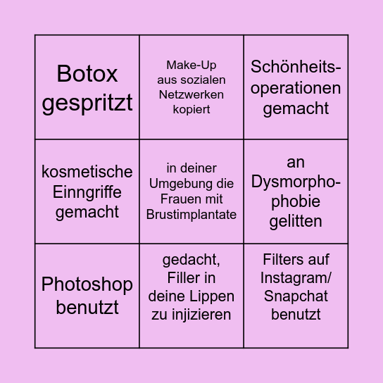 Hast du... Bingo Card