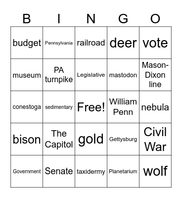 Field Trip Bingo- Araiza Bingo Card