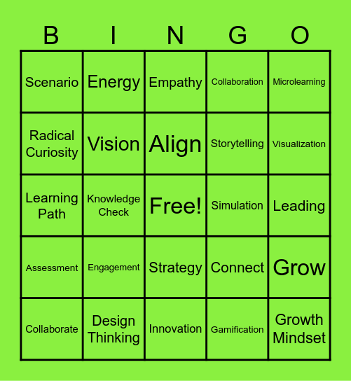 2025 L & D Summit Bingo Card