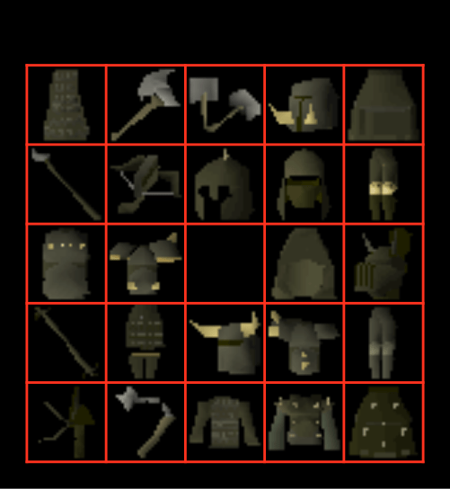 Zenyte's barrows bingo! Bingo Card
