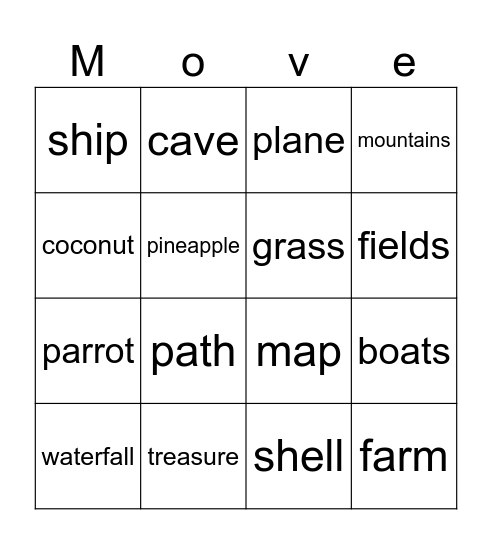 World around us Bingo Card