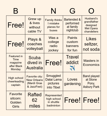 Happy Teamsgiving! Bingo Card