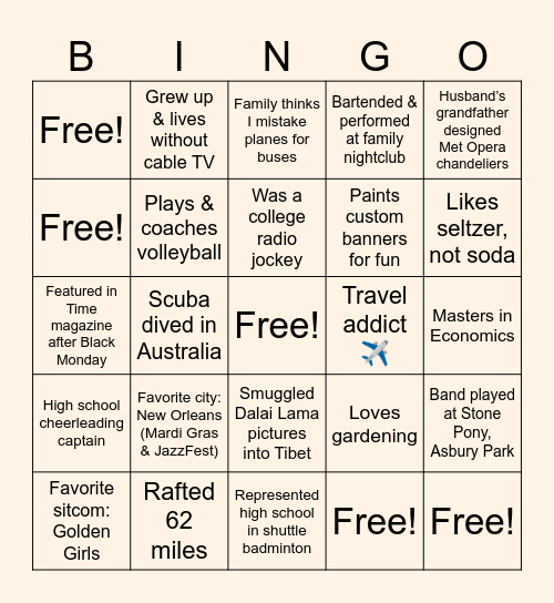 Happy Teamsgiving! Bingo Card