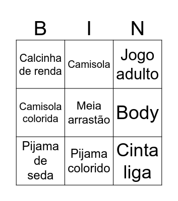 Chá da Manu Bingo Card
