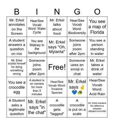 Case Study Bingo Card