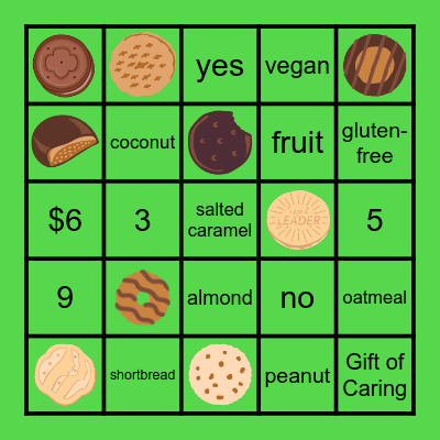 Cookie Bingo Card