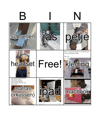 black friday Bingo Card