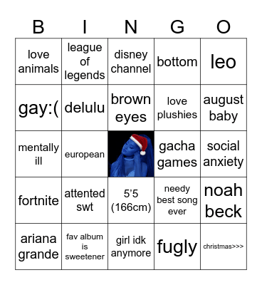 jaack bingo Card