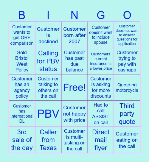 Fri-YAY Bingo!!!! Bingo Card
