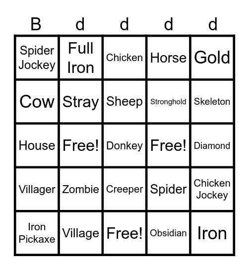 dasdas Bingo Card