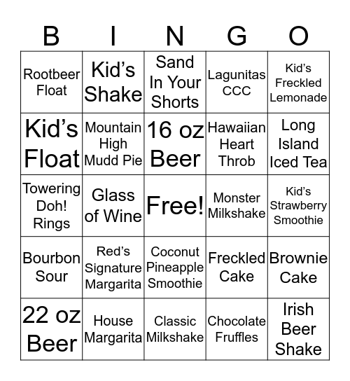 "Triple R" Bingo  Bingo Card