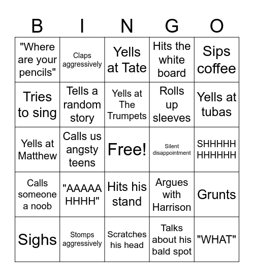 Langdale Bingo Grade 9 Bingo Card