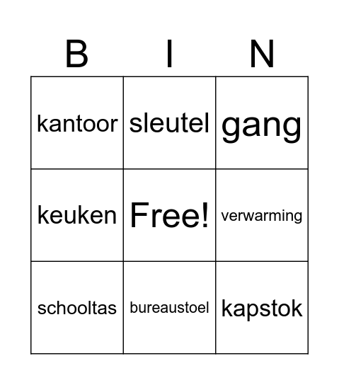 school dag 3 Bingo Card