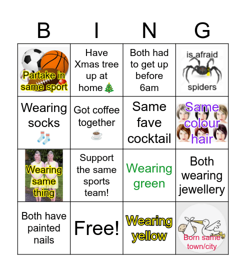 Team Financials Xmas Bingo Card