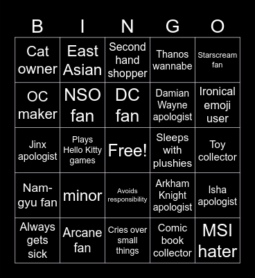ROBIN'S BINGO Card