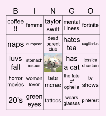 kye’s bingo Card
