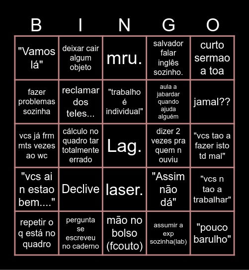 STORA FQ Bingo Card