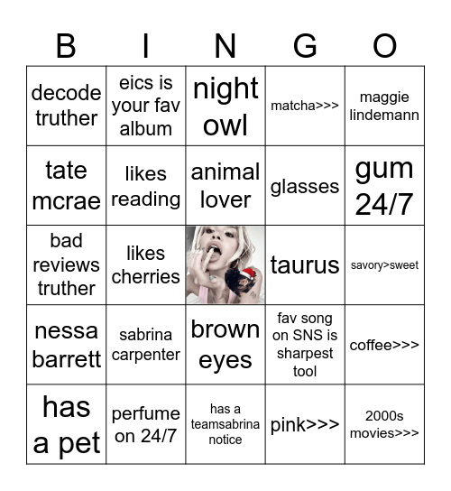 BINGO Card