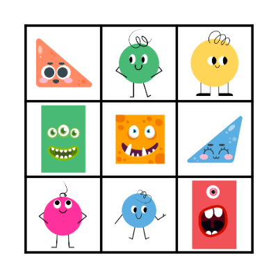 SHAPES Bingo Card