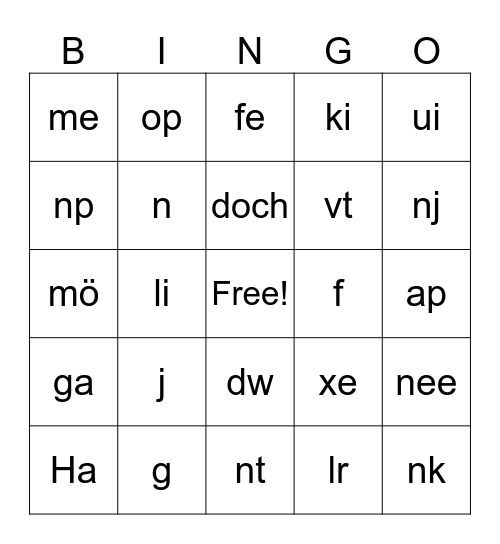 Bachelor Party Bingo Card