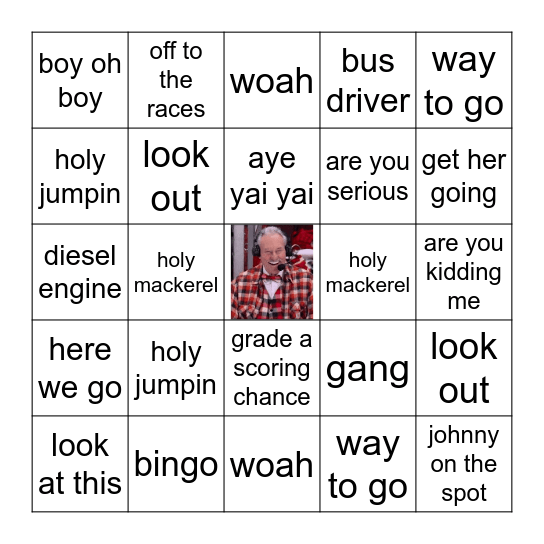 BINGO BANGO Bingo Card