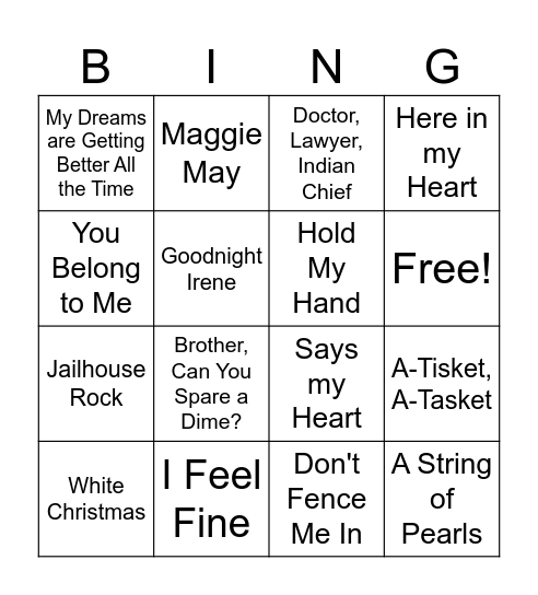 BINGO Card