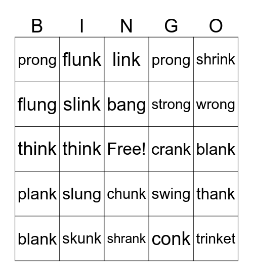Welded sounds Bingo Card