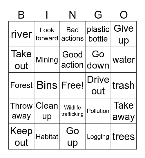 Listening Bingo Card