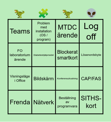 𝔉𝔯𝔢𝔡𝔞𝔤𝔰𝔟𝔦𝔫𝔤𝔬 Bingo Card