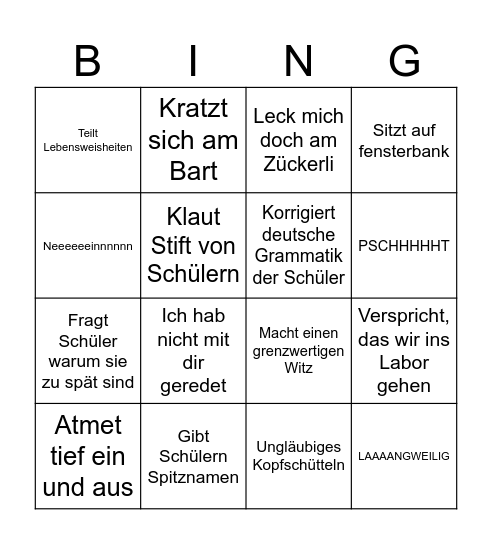 Blümchen-Bingo Card