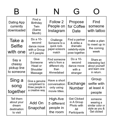 Social Mixer By VibeHub Bingo Card