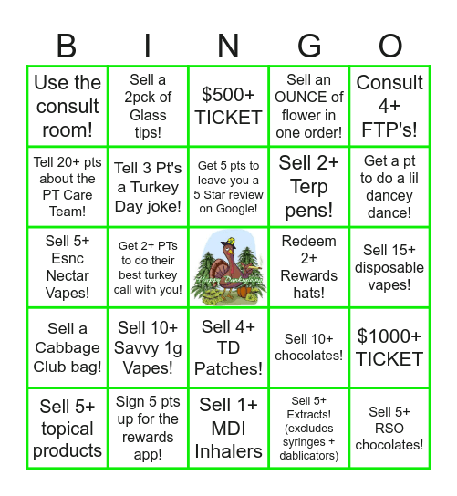 Thanksgiving! Bingo Card
