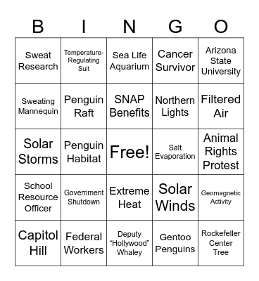 CNN 10 11/14/25 Bingo Card