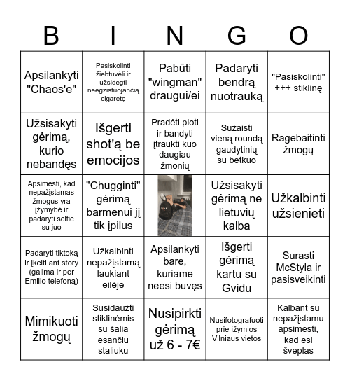 Gvido 21 Bingo Card