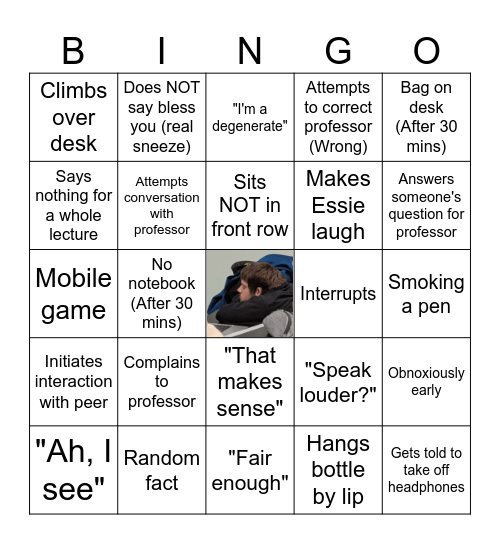 Emile Bingo 2 Bingo Card