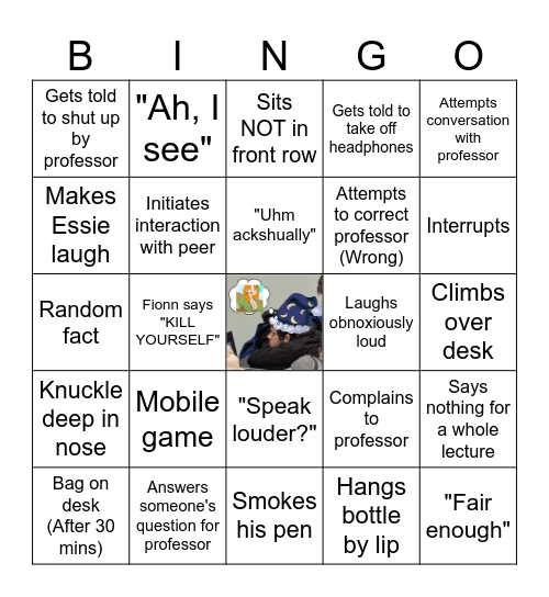 Emile Bingo 2 Bingo Card