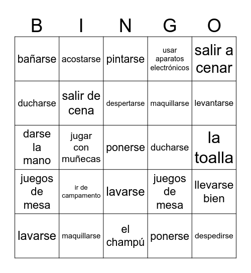 Lotería: Bingo Card