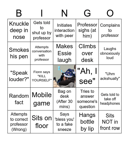 Emile Bingo 2 Bingo Card