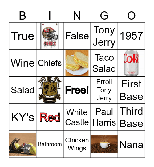 Clem's Retirement Bingo Card