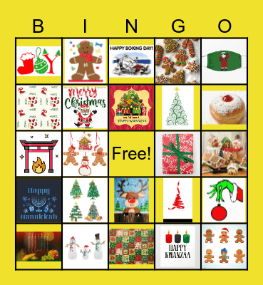 Holiday Party 2023 Bingo Card