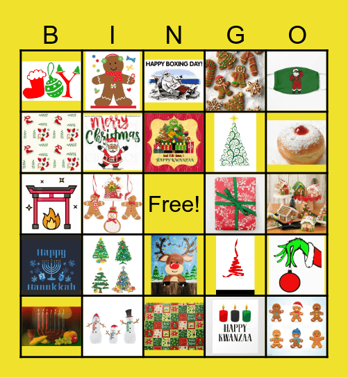 Holiday Party 2023 Bingo Card