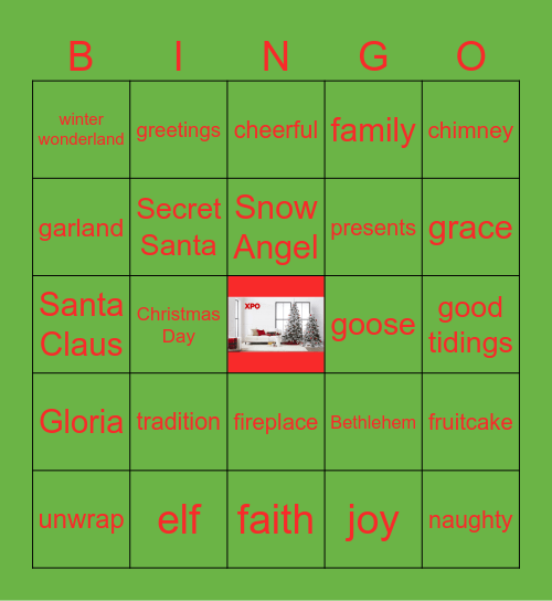 Christmas XPO Bingo Card
