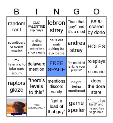 Chomp Bingo Card